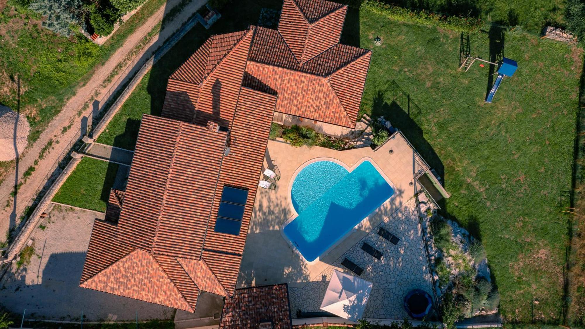 Villa Arton Heated Swimming-Pool Zminj Bagian luar foto
