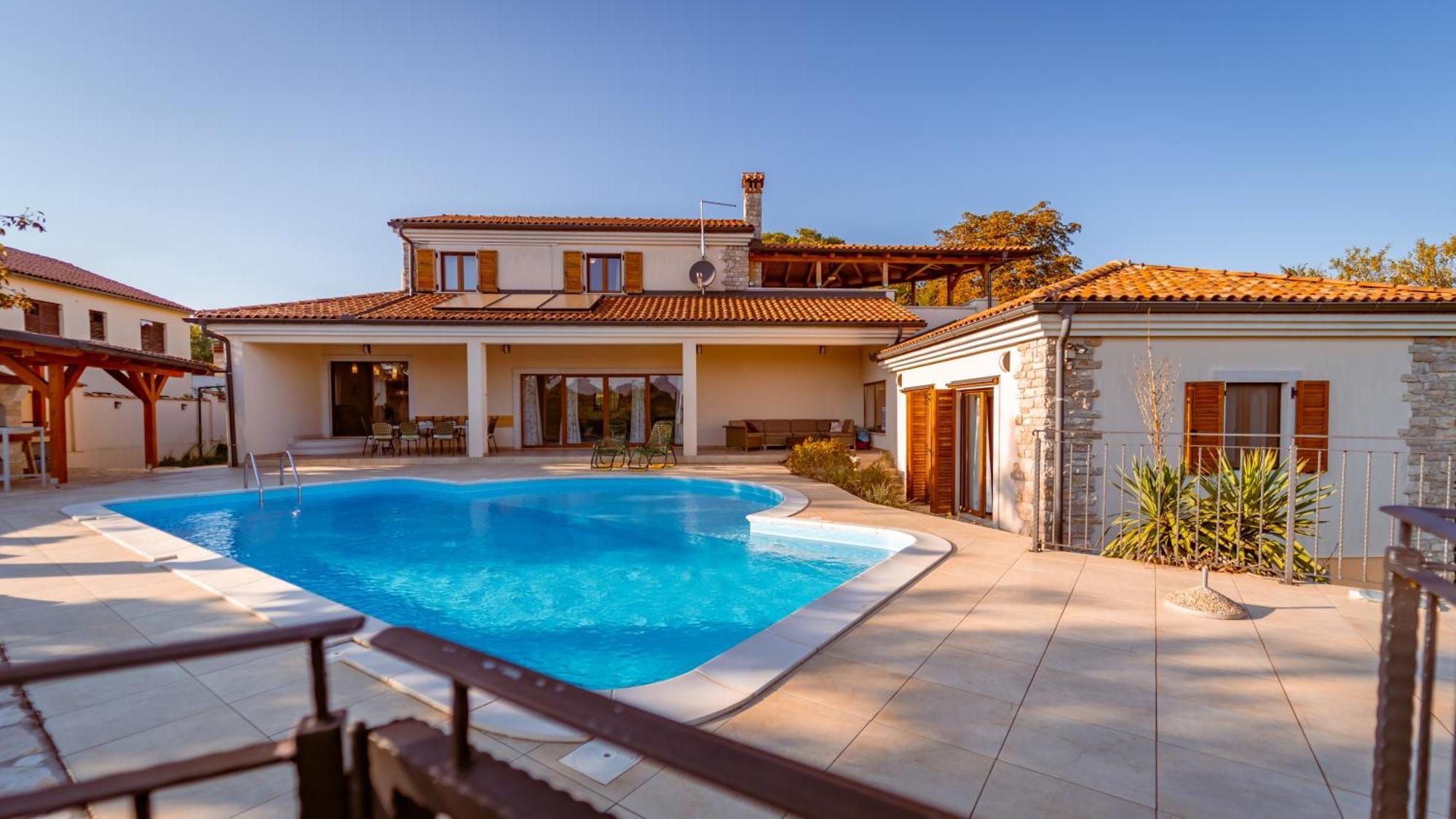 Villa Arton Heated Swimming-Pool Zminj Bagian luar foto